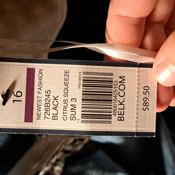 Crown And Ivy Gingham One-Shoulder Dress Size 16 - Picture 15 of 15